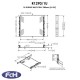 1u Sliding Rack Shelf - 380mm Depth